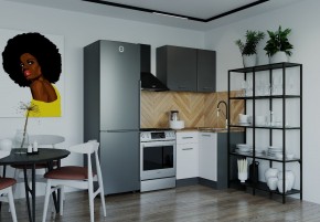 Кухонный гарнитур угловой Лофт 1000х1000 (Стол. 38мм) в Губахе - gubaha.ok-mebel.com | фото