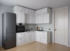 Кухонный гарнитур угловой Пайн 2200*1700 (Стол. 26мм) в Губахе - gubaha.ok-mebel.com | фото