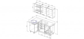 Кухонный гарнитур угловой Шимо 1000*1800 (Стол. 26мм) в Губахе - gubaha.ok-mebel.com | фото 2