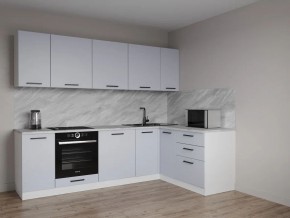 Кухонный гарнитур угловой Смоки 2600*1600 (Стол. 38 мм) в Губахе - gubaha.ok-mebel.com | фото