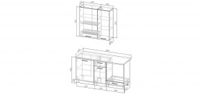 Кухонный гарнитур Умбра 1600 h950 (Стол. 26мм) в Губахе - gubaha.ok-mebel.com | фото 2
