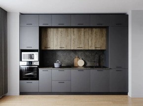 Кухонный гарнитур Умбра 3400 (Стол. 38мм) в Губахе - gubaha.ok-mebel.com | фото