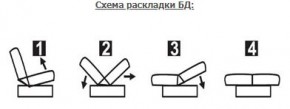 ЛАУРА ЛЮКС Диван Лаура Люкс БД+2подушки в Губахе - gubaha.ok-mebel.com | фото 7