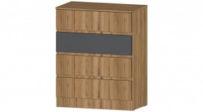 ЛЕНОРА Комод 4 ящика (графит) в Губахе - gubaha.ok-mebel.com | фото
