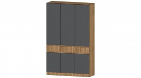 ЛЕНОРА Шкаф 3х створчатый (графит) в Губахе - gubaha.ok-mebel.com | фото
