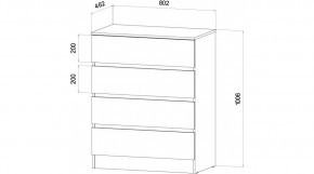 ЛЕНОРА Спальный гарнитур (модульный) графит в Губахе - gubaha.ok-mebel.com | фото 3