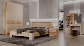 ЛЕНОРА Спальный гарнитур (модульный) кашемир в Губахе - gubaha.ok-mebel.com | фото