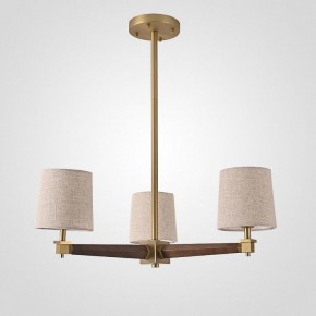 Люстра на штанге Imperiumloft Jorgenson Beige/Dark wood STAVRA01 в Губахе - gubaha.ok-mebel.com | фото