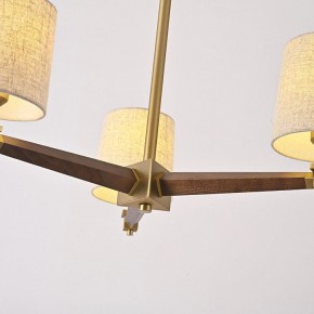 Люстра на штанге Imperiumloft Jorgenson Beige/Dark wood STAVRA01 в Губахе - gubaha.ok-mebel.com | фото 13