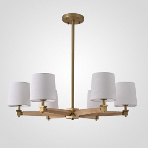 Люстра на штанге Imperiumloft Jorgenson White/Light wood STAVRA01 в Губахе - gubaha.ok-mebel.com | фото
