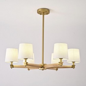 Люстра на штанге Imperiumloft Jorgenson White/Light wood STAVRA01 в Губахе - gubaha.ok-mebel.com | фото 2