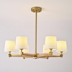 Люстра на штанге Imperiumloft Jorgenson White/Light wood STAVRA01 в Губахе - gubaha.ok-mebel.com | фото 3