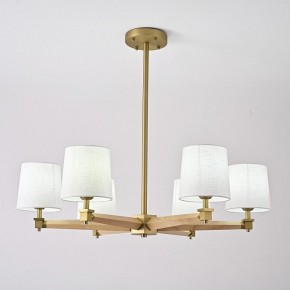 Люстра на штанге Imperiumloft Jorgenson White/Light wood STAVRA01 в Губахе - gubaha.ok-mebel.com | фото 4