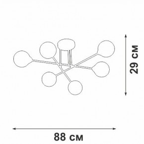 Люстра на штанге Vitaluce V3931 V3931-8/6PL в Губахе - gubaha.ok-mebel.com | фото 4