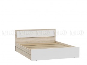 МАРТИНА СГ Кровать 1400 (дуб сонома/белый) в Губахе - gubaha.ok-mebel.com | фото