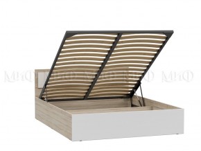 МАРТИНА СГ Кровать 1600 с ПМ (дуб сонома/белый) в Губахе - gubaha.ok-mebel.com | фото