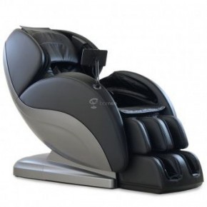 Массажное кресло PS6500 черно-серебряное в Губахе - gubaha.ok-mebel.com | фото