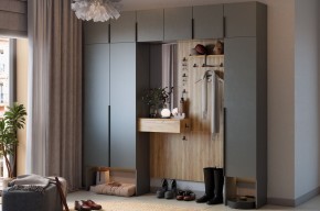 МЕБЕЛЬСОН К11 Прихожая (графит) в Губахе - gubaha.ok-mebel.com | фото