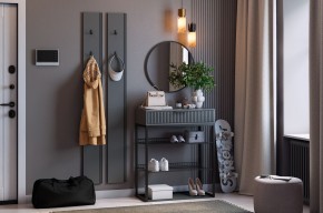 МЕБЕЛЬСОН К19 Прихожая (графит) в Губахе - gubaha.ok-mebel.com | фото