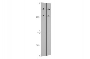 МЕРСИ Прихожая (модульная) графит в Губахе - gubaha.ok-mebel.com | фото 3