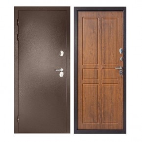 Металлическая дверь НОРД (Термодверь) 2050*880/ПРАВАЯ (Медный Антик/Золотистый дуб) в Губахе - gubaha.ok-mebel.com | фото