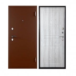 Металлическая дверь ТИТАН (МЕТАЛЛ-ПАНЕЛЬ) 2050*860/ЛЕВАЯ (Медный Антик/Ривьера айс) в Губахе - gubaha.ok-mebel.com | фото