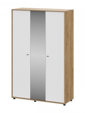 МИЛАН Шкаф трехстворчатый (Белый матовый) в Губахе - gubaha.ok-mebel.com | фото