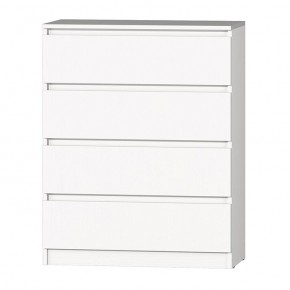 МС "Хилтон" Комод №1 800 (4 ящ.) белый текстурный в Губахе - gubaha.ok-mebel.com | фото 2