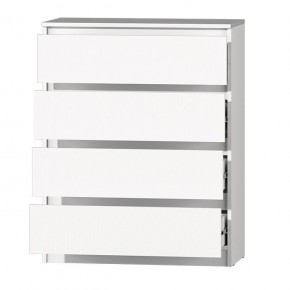 МС "Хилтон" Комод №1 800 (4 ящ.) белый текстурный в Губахе - gubaha.ok-mebel.com | фото 3