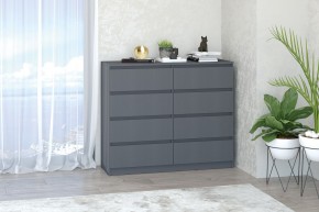 МС "Хилтон" Комод №3 1200 (8 ящ.) графит в Губахе - gubaha.ok-mebel.com | фото