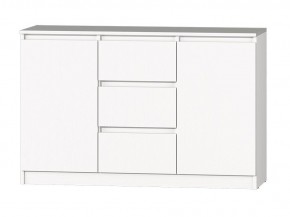 МС "Хилтон" Комод №4 1200 (белый текстурный) в Губахе - gubaha.ok-mebel.com | фото 2