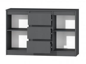 МС "Хилтон" Комод №4 1200 (графит) в Губахе - gubaha.ok-mebel.com | фото 3