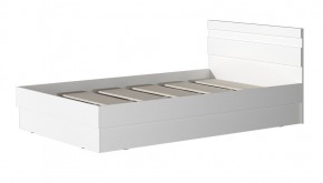 МС "Хилтон" Кровать 1,2 (Белый текстурный) в Губахе - gubaha.ok-mebel.com | фото 2