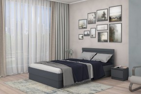 МС "Хилтон" Кровать 1,4 (графит) в Губахе - gubaha.ok-mebel.com | фото