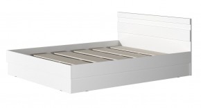 МС "Хилтон" Кровать 1,6 (Белый текстурный) в Губахе - gubaha.ok-mebel.com | фото 2