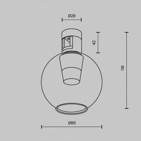 Накладной светильник Maytoni Bubble TR148-1-3W3K-PT в Губахе - gubaha.ok-mebel.com | фото 6