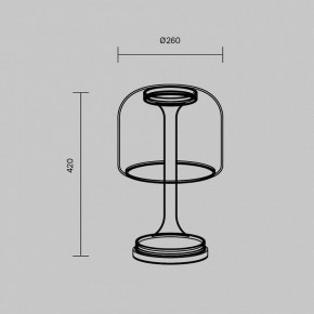 Настольная лампа декоративная Maytoni Spirito MOD286TL-L18G3K в Губахе - gubaha.ok-mebel.com | фото 4