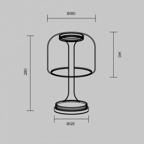 Настольная лампа декоративная Maytoni Spirito MOD286TL-L8G3K в Губахе - gubaha.ok-mebel.com | фото 4