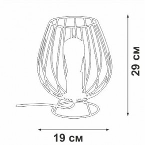 Настольная лампа декоративная Vitaluce V4296 V4296-0/1L в Губахе - gubaha.ok-mebel.com | фото 3