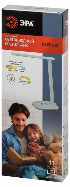 Настольная лампа офисная Эра  NLED-502-11W-W в Губахе - gubaha.ok-mebel.com | фото 6