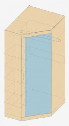 НИКА Н7 Шкаф угловой с зеркалом в Губахе - gubaha.ok-mebel.com | фото 3