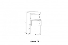 НИКОЛЬ 25 Шкаф 5-ти створчатый в Губахе - gubaha.ok-mebel.com | фото 7