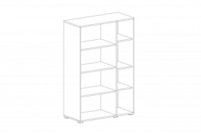 НИЦЦА Гостиная Шкаф-витрина 2 дв в Губахе - gubaha.ok-mebel.com | фото 2