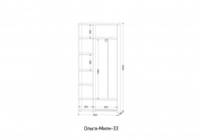 ОЛЬГА-МИЛК 33 Шкаф 3-х створчатый в Губахе - gubaha.ok-mebel.com | фото 2