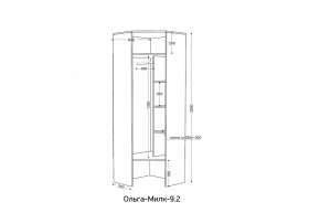 ОЛЬГА-МИЛК 9.2 Шкаф угловой с зеркалом в Губахе - gubaha.ok-mebel.com | фото 2