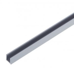 Планка торцевая "П" 4 мм для стеновой панели (алюминий) в Губахе - gubaha.ok-mebel.com | фото