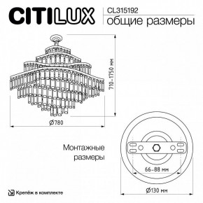 Подвесная люстра Citilux Naiad CL315192 в Губахе - gubaha.ok-mebel.com | фото 6