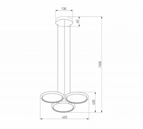 Подвесная люстра Eurosvet Crespella 90034/3 золото в Губахе - gubaha.ok-mebel.com | фото 5