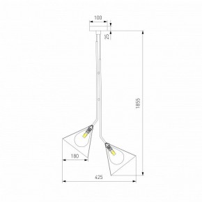 Подвесная люстра Eurosvet Enigma 70161/3 черный в Губахе - gubaha.ok-mebel.com | фото 4