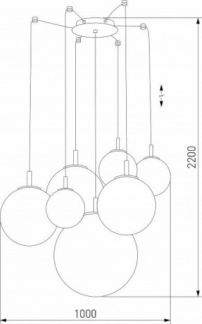 Подвесная люстра TK Lighting Cadix 4608 Cadix Gold в Губахе - gubaha.ok-mebel.com | фото 3